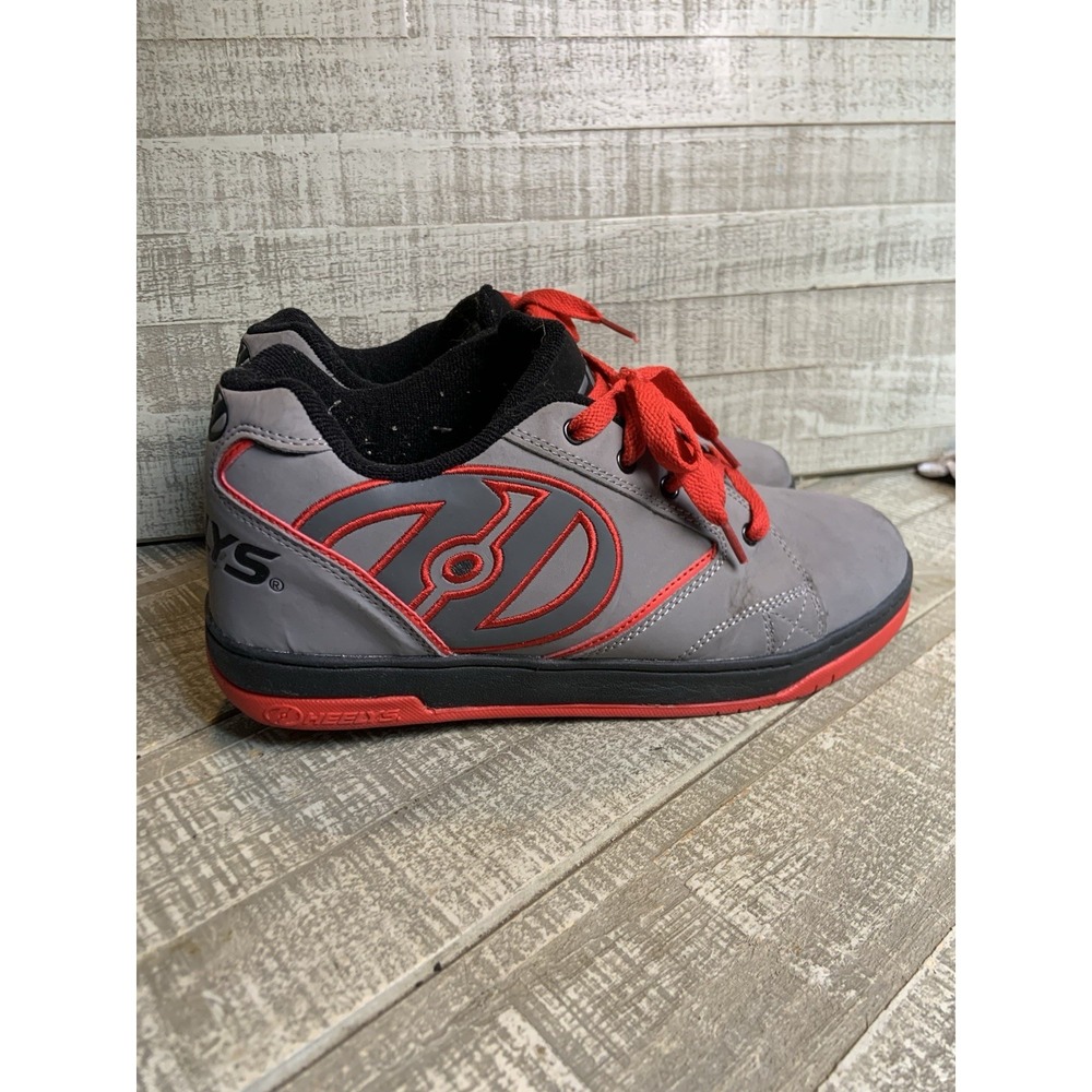Heelys Propel 2.0 Skate Sneakers - Mens US 10 Black/Red/Gray Shoes With Wheels